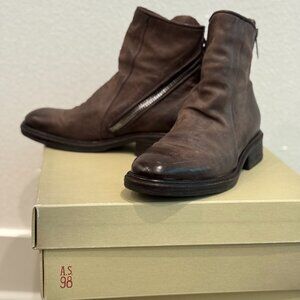 A.S.98 Fleetwood Ankle Boot Chocolate Genuine Italian Leather Size 7US/37EU